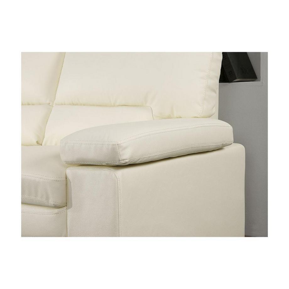 Vente-unique Sofa 2-Sitzer - Büffelleder - Elfenbeinfarben - MIMAS II  