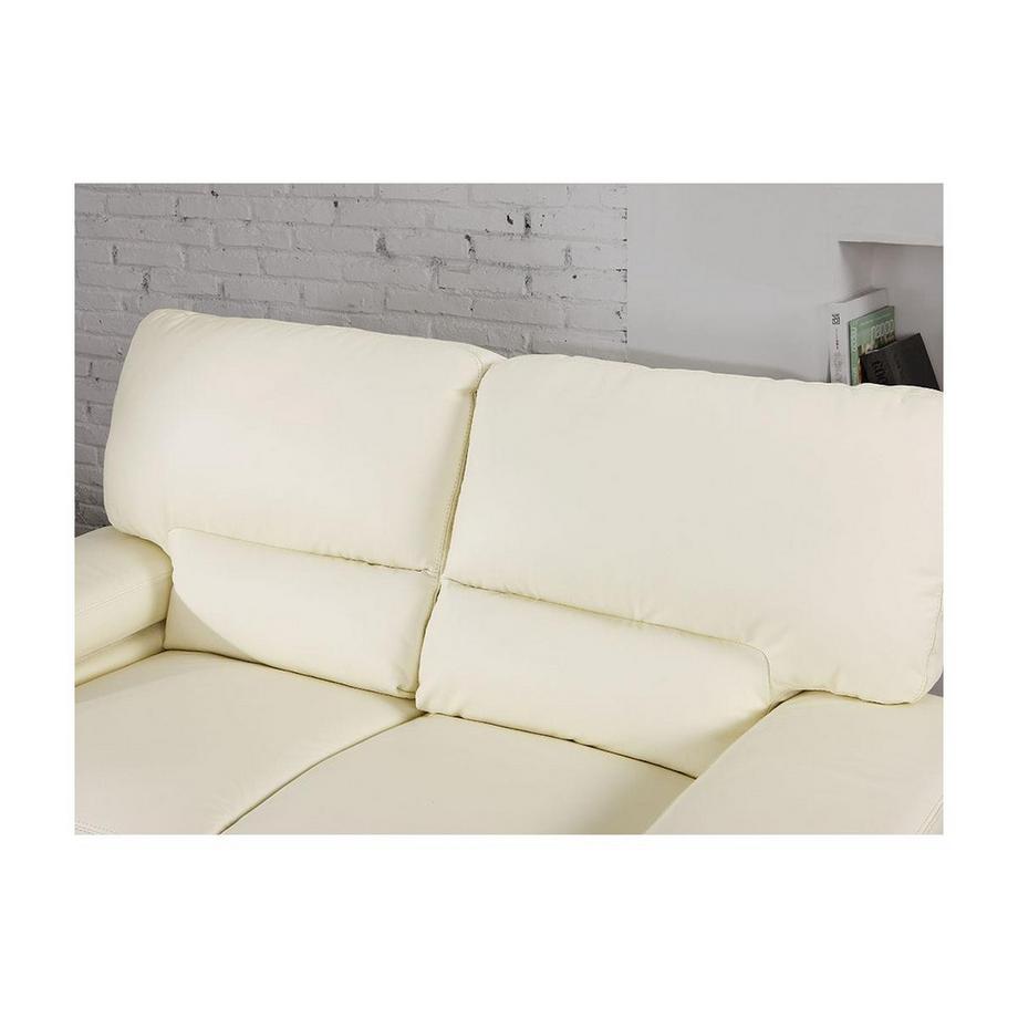 Vente-unique Sofa 2-Sitzer - Büffelleder - Elfenbeinfarben - MIMAS II  