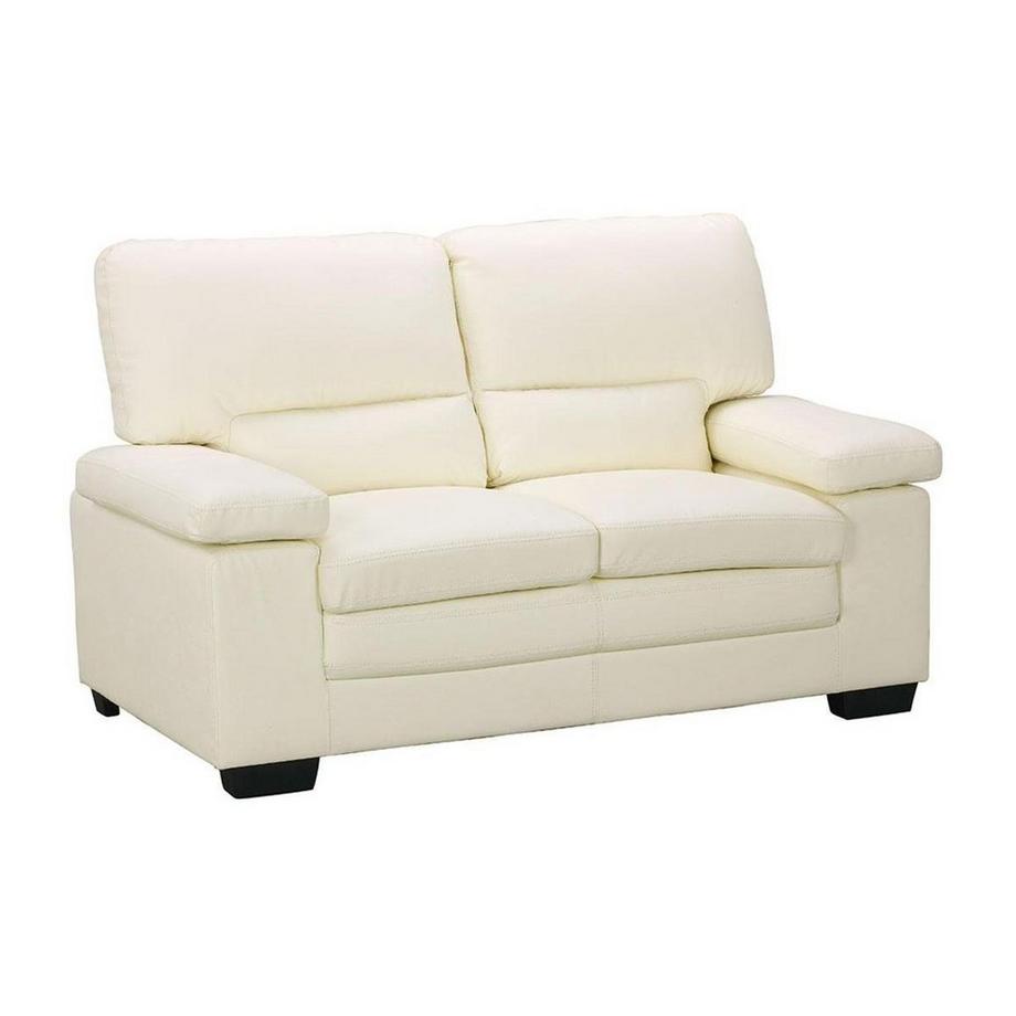 Sofa 2-Sitzer - Büffelleder - Elfenbeinfarben - MIMAS II