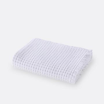 Drap de bain coton effet nid d'abeille