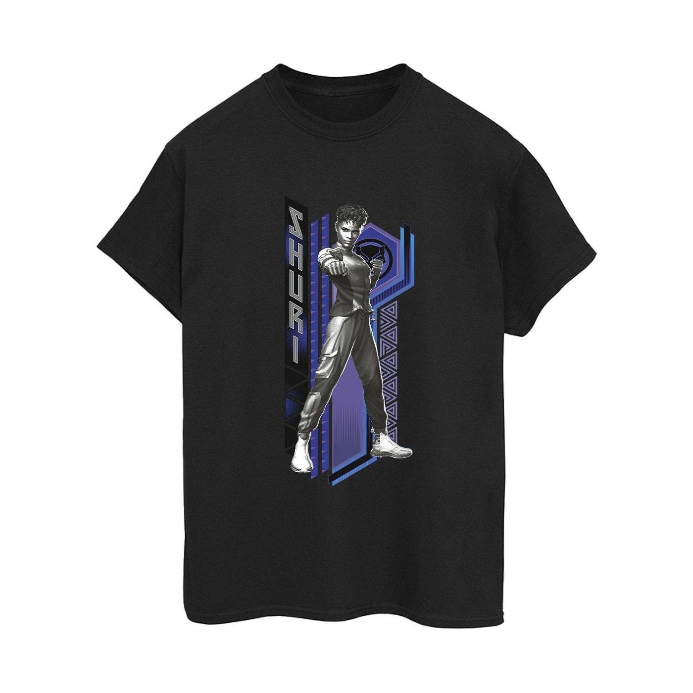 Image of Black Panther Wakanda Forever Shuri Pose Tshirt Damen Schwarz S