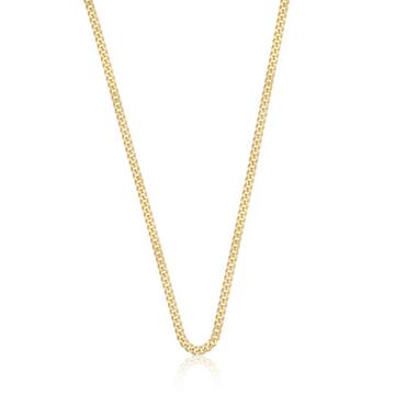 Collier Panzer Gelbgold 375, 2.6mm, 45cm