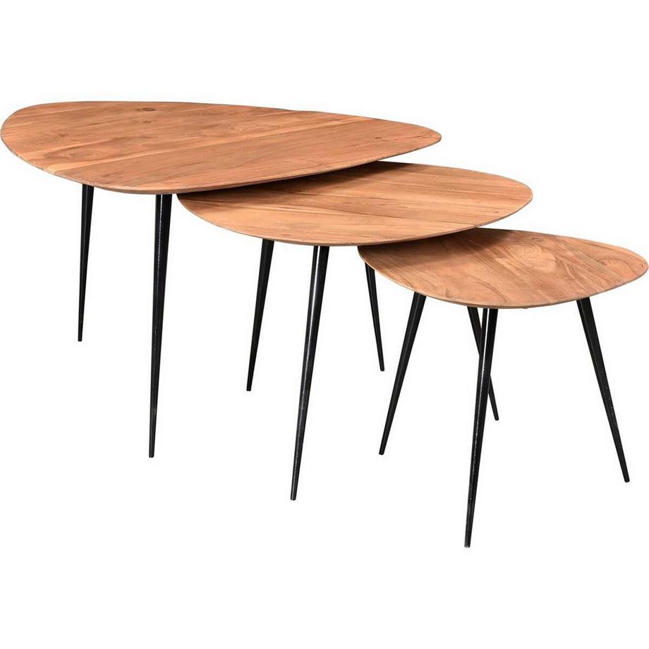 mutoni Tavolino in acacia 54x49 (1 pezzo)  