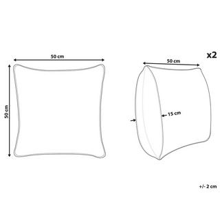 Beliani Kissen 2er Set aus Baumwolle Modern SOUK  