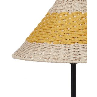 Beliani Lampe à poser en Corde en papier Boho MOMBA  