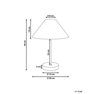 Beliani Lampe à poser en Corde en papier Boho MOMBA  