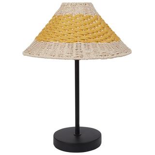 Beliani Lampe à poser en Corde en papier Boho MOMBA  