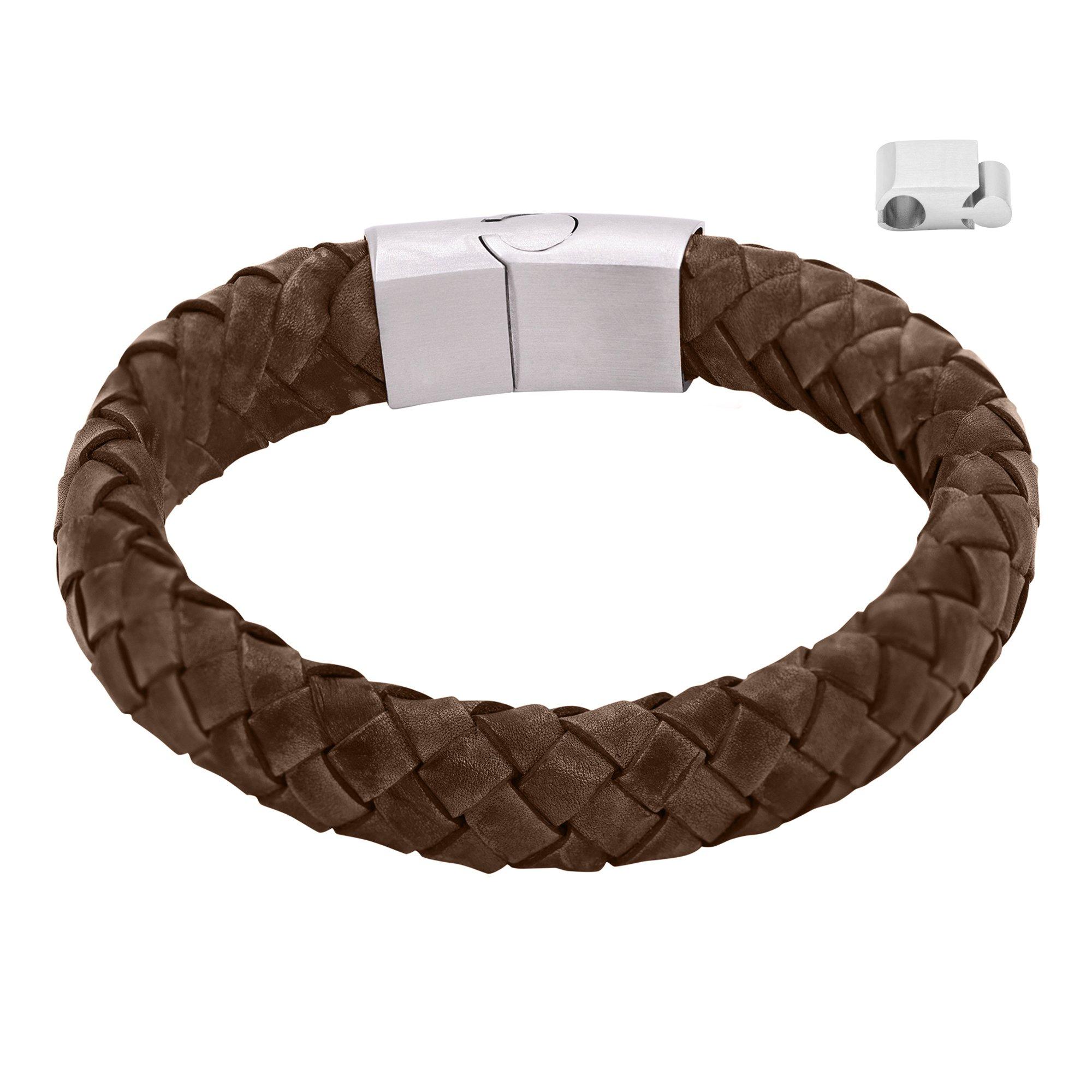 Image of Lederarmband Enno Damen Braun 21cm