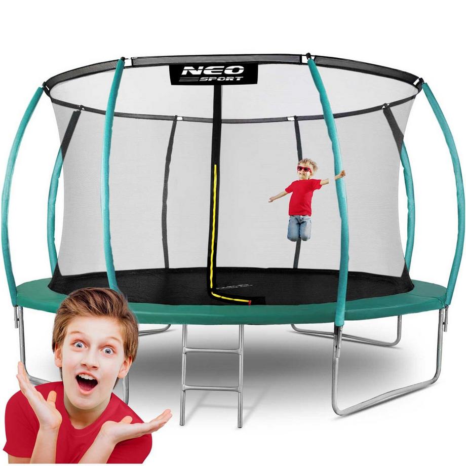 Profiliertes Gartentrampolin 14 Fuß/435 cm mit Neo-Sport-Innennetz
