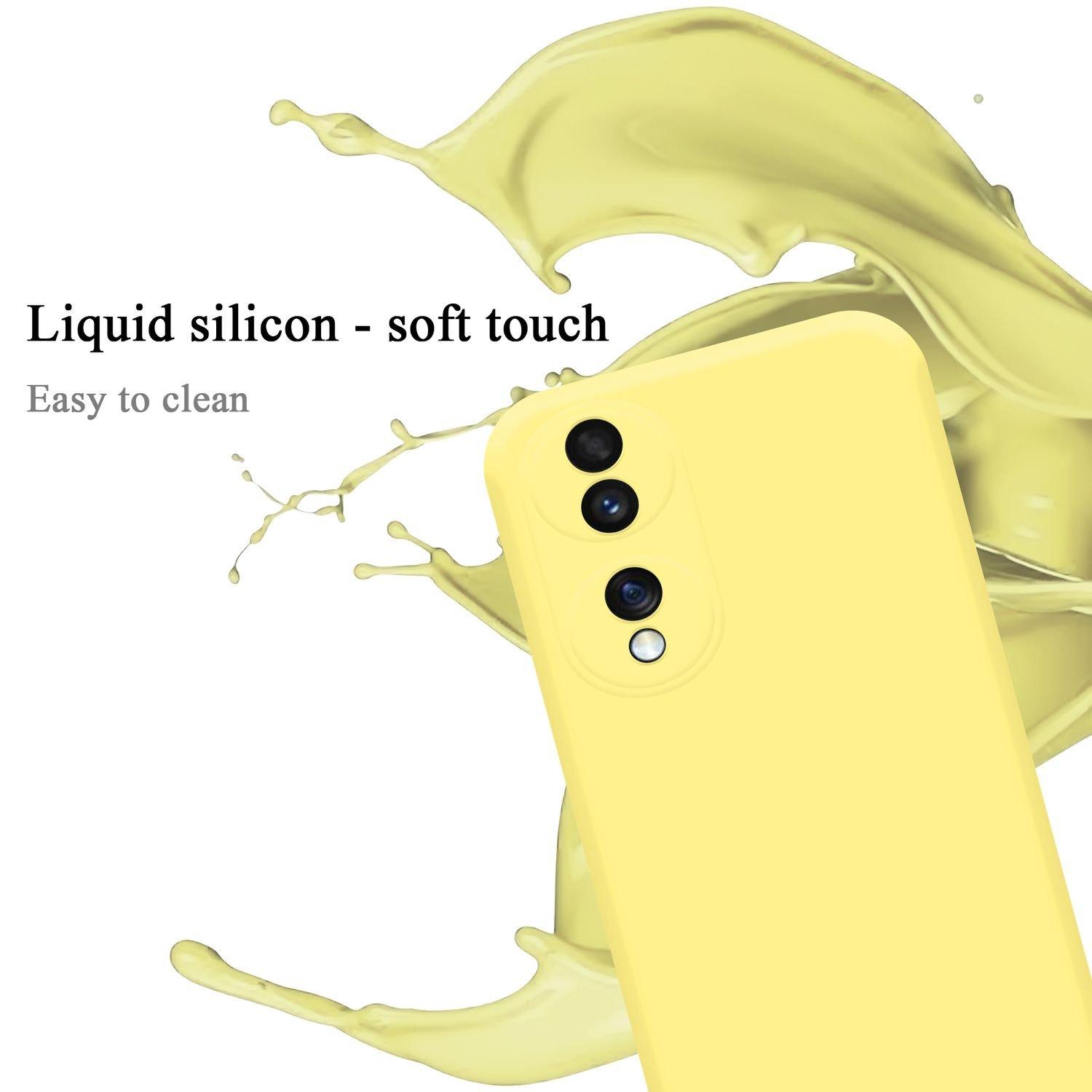 Cadorabo  Hülle für Honor 70 in LIQUID GELB - Schutzhülle aus flexiblem TPU Silikon 