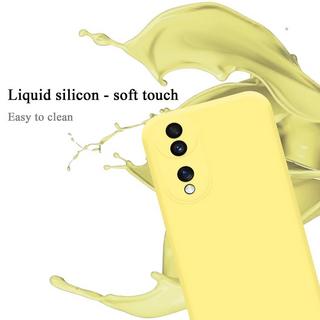 Cadorabo  Hülle für Honor 70 in LIQUID GELB - Schutzhülle aus flexiblem TPU Silikon 