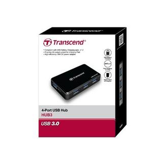 Transcend  TRANSCEND USB 3.0 4-Port Hub black TS-HUB3K 