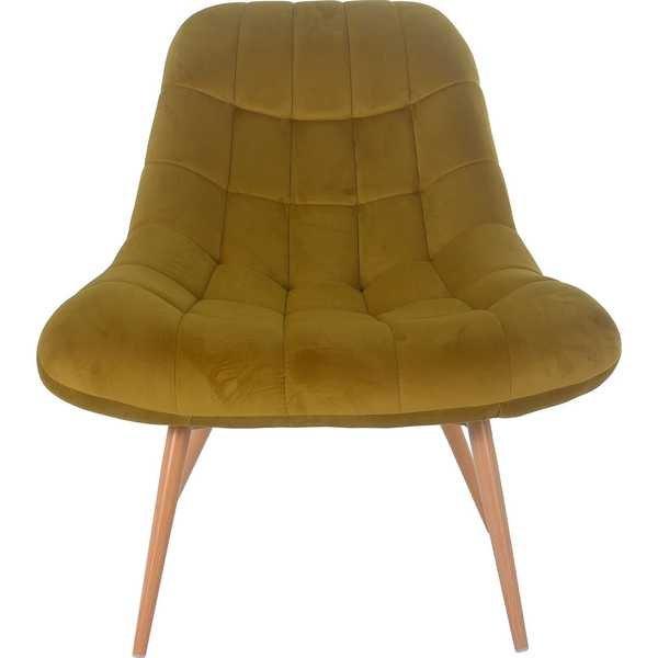 Image of Sessel XXL Samt gelb Metallbeine Holzoptik Sessel XXL Samt gelb Metallbeine Holzoptik
