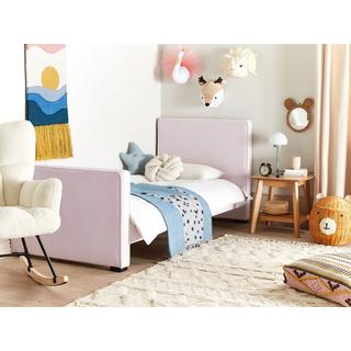 Beliani Bett mit Lattenrost aus Samtstoff Modern TEENIE  