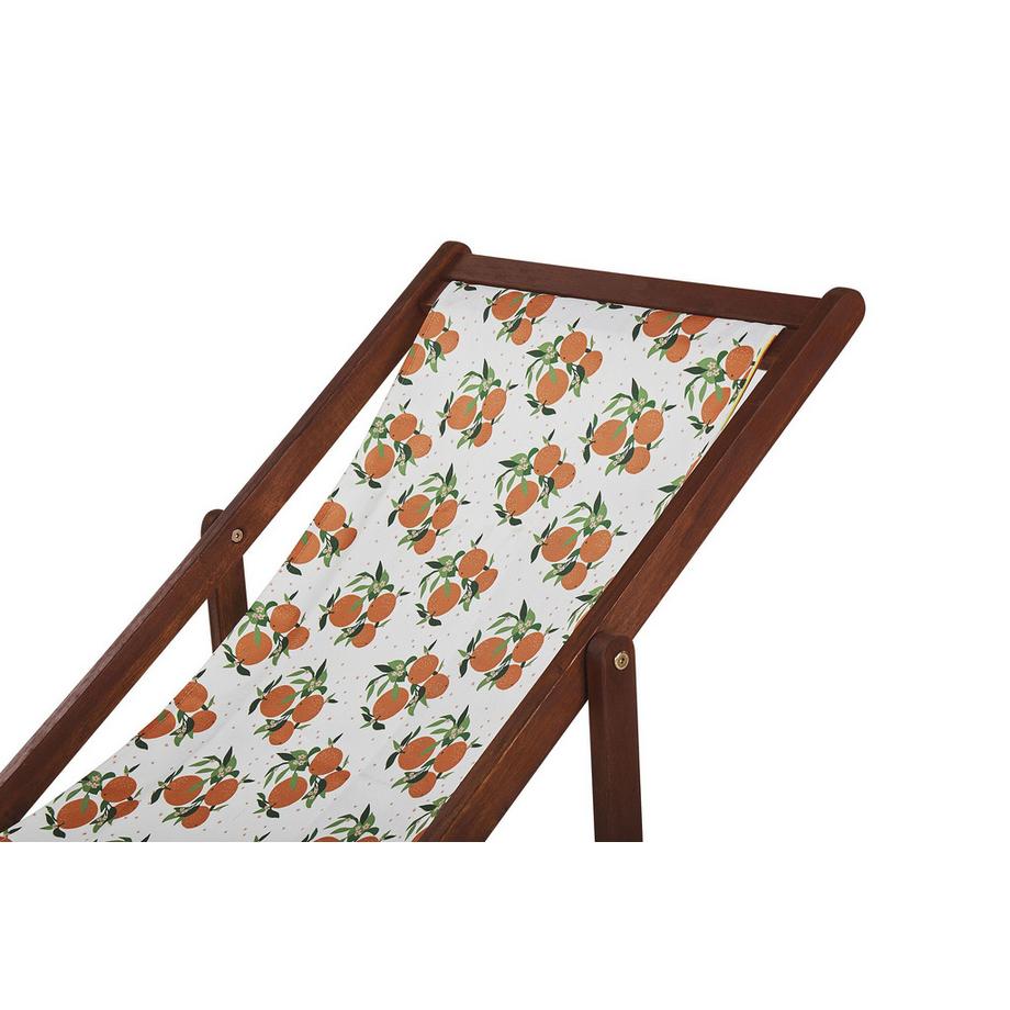 Beliani Set mit 2 klappbaren Liegestühlen aus Stoff Modern ANZIO  