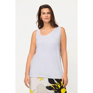 Ulla Popken  Top, Classic, asymmetrischer V-Ausschnitt, ärmellos 