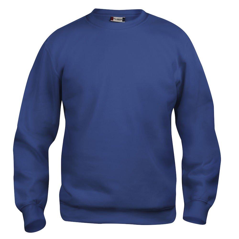 Image of Basic Sweatshirt Rundhalsausschnitt Damen Blau XS