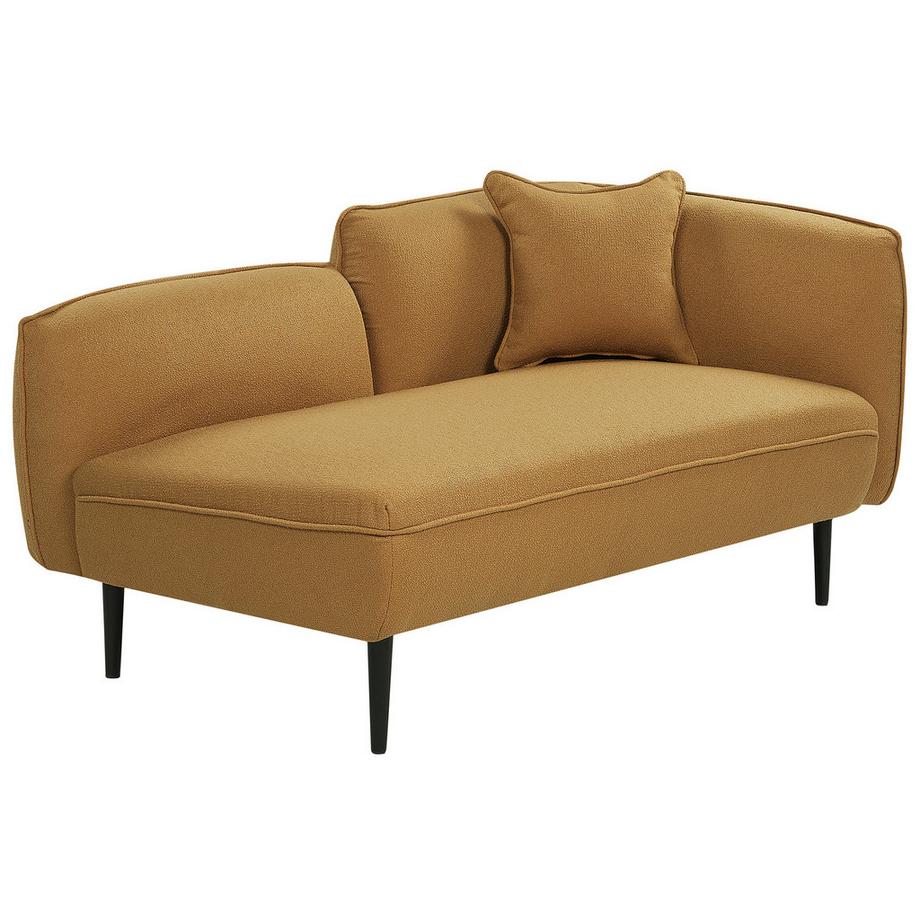 Beliani Rechtsseitige Chaiselongue aus Bouclé  CHEVANNES  