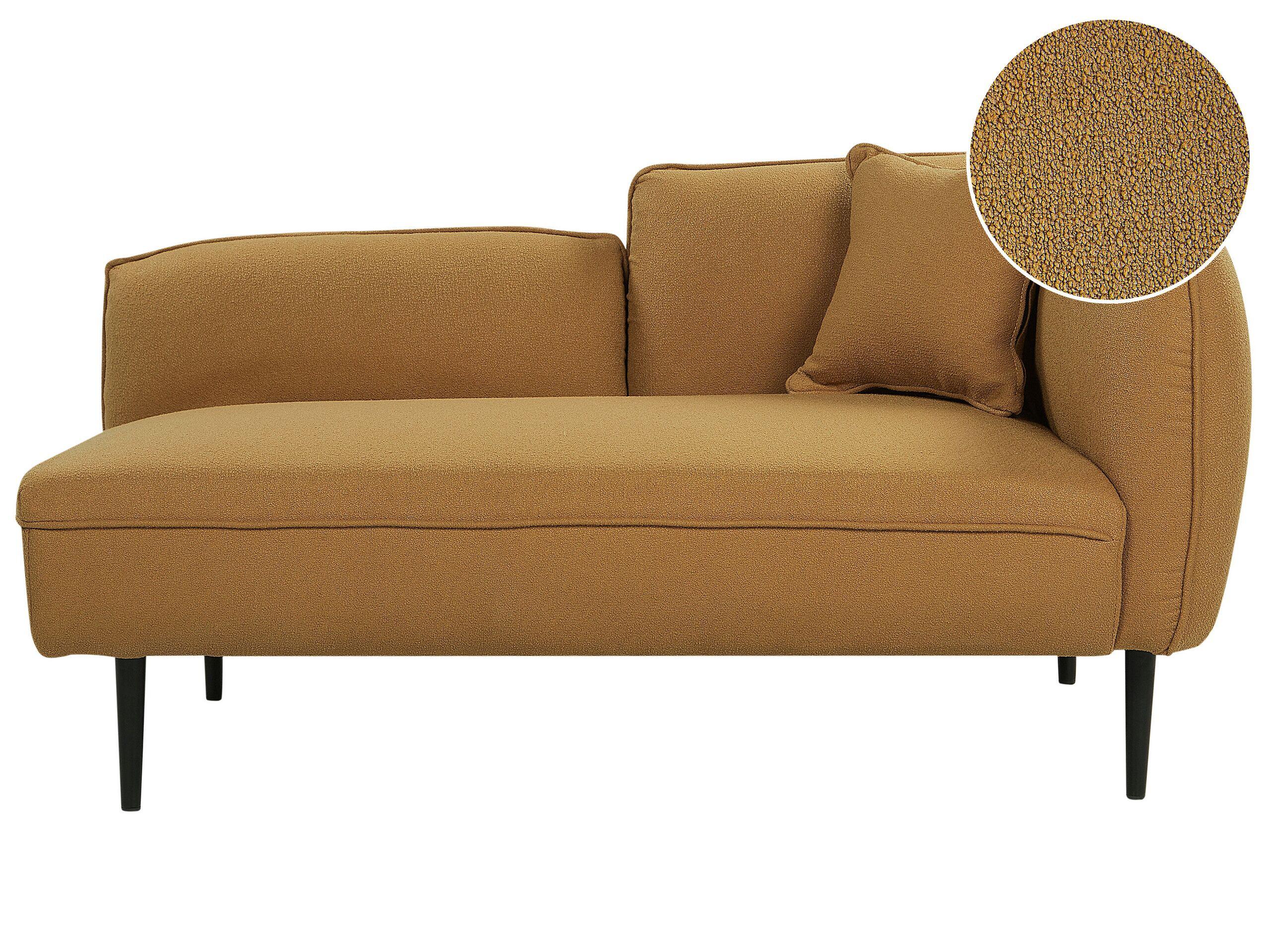 Beliani Chaise longue en Bouclé Moderne CHEVANNES  