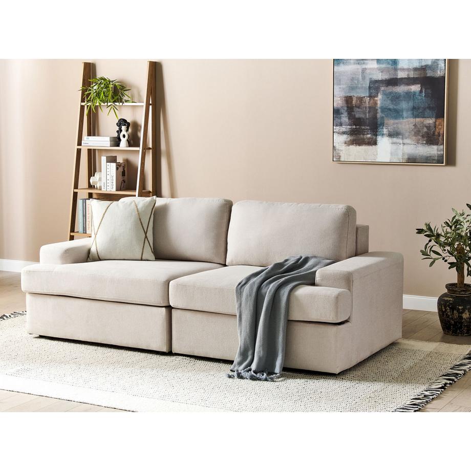 Beliani 3 Sitzer Sofa aus Stoff  ALLA  