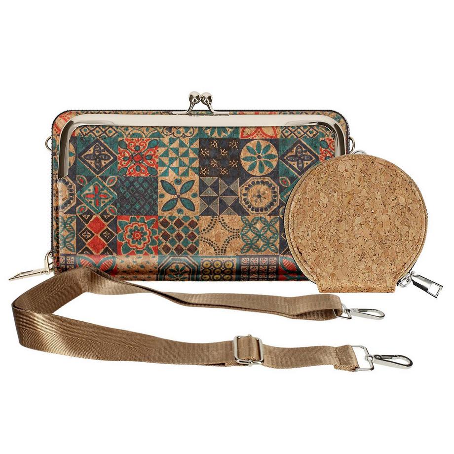 Avizar EcoCork Korkstoff Handytasche Mandala Muster  