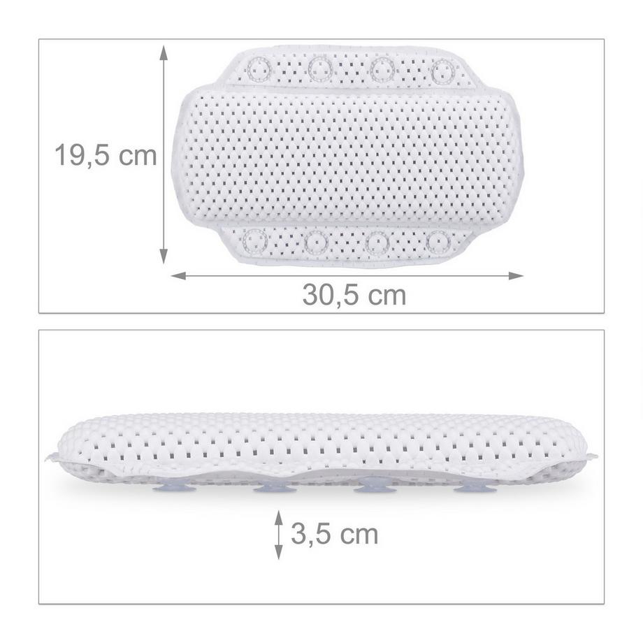 B2X Cuscino per vasca da bagno con ventose  