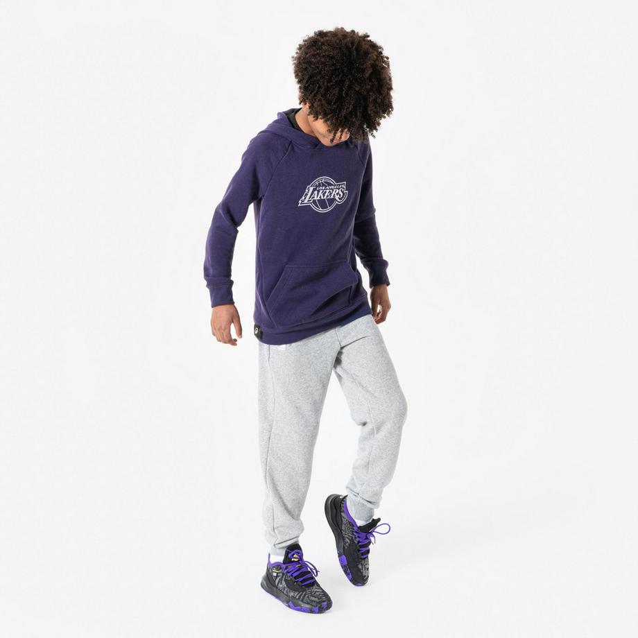 TARMAK  Sweat à capuche basketball enfant Los Angeles Lakers 