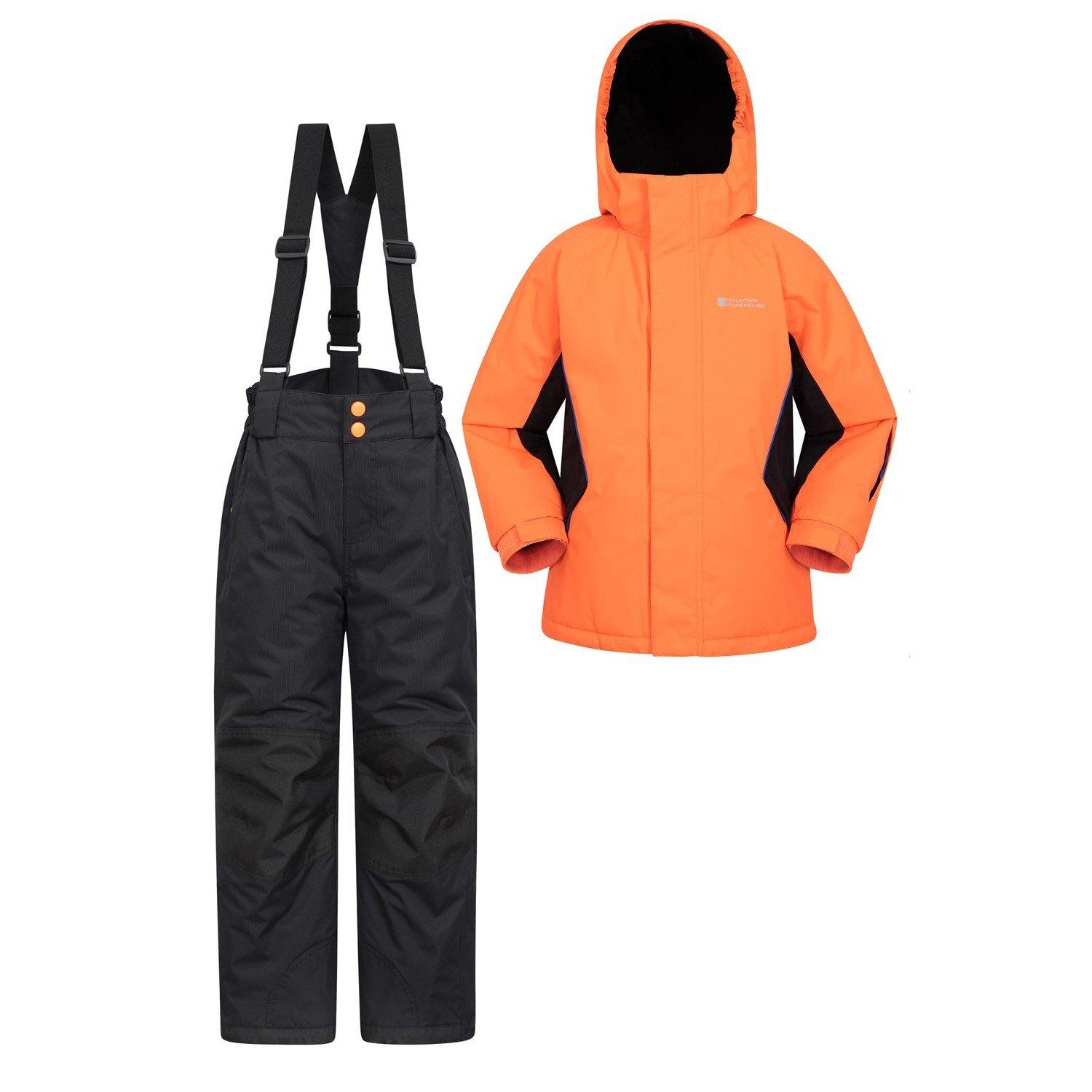 Image of Skijacke Und Hosen Set Unisex Orange 98