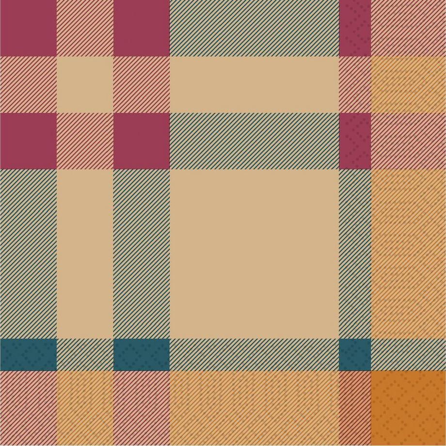 Duni Papierservietten Glowy Tartan  