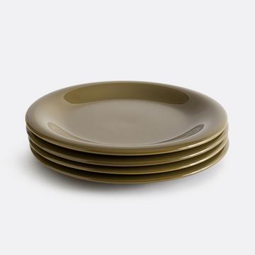 Set aus 4 flachen Tellern