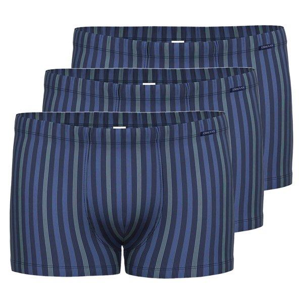 Ammann Herren Retro Short „Smart & Stripes“ – Bio-Baumwolle, GOTS-zertifiziert, Weiß