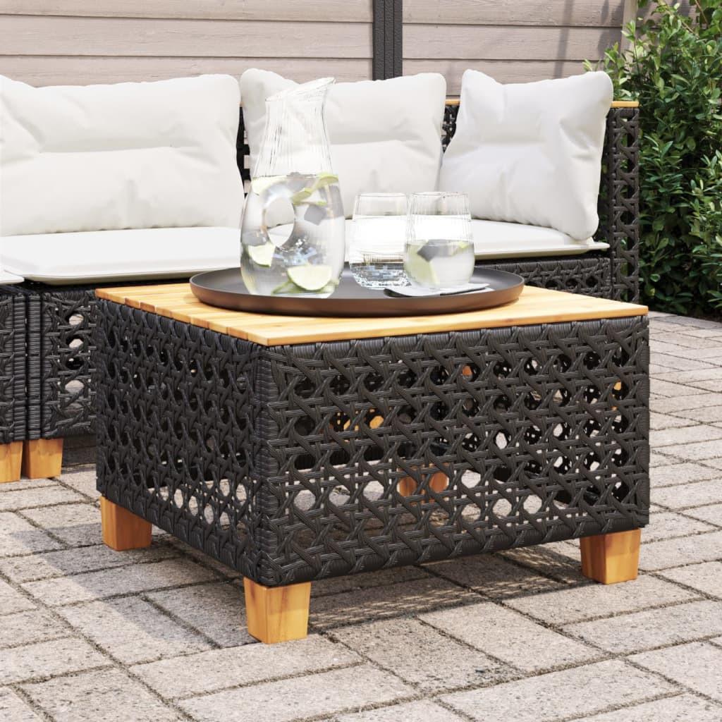 VidaXL Table de jardin rotin synthétique  