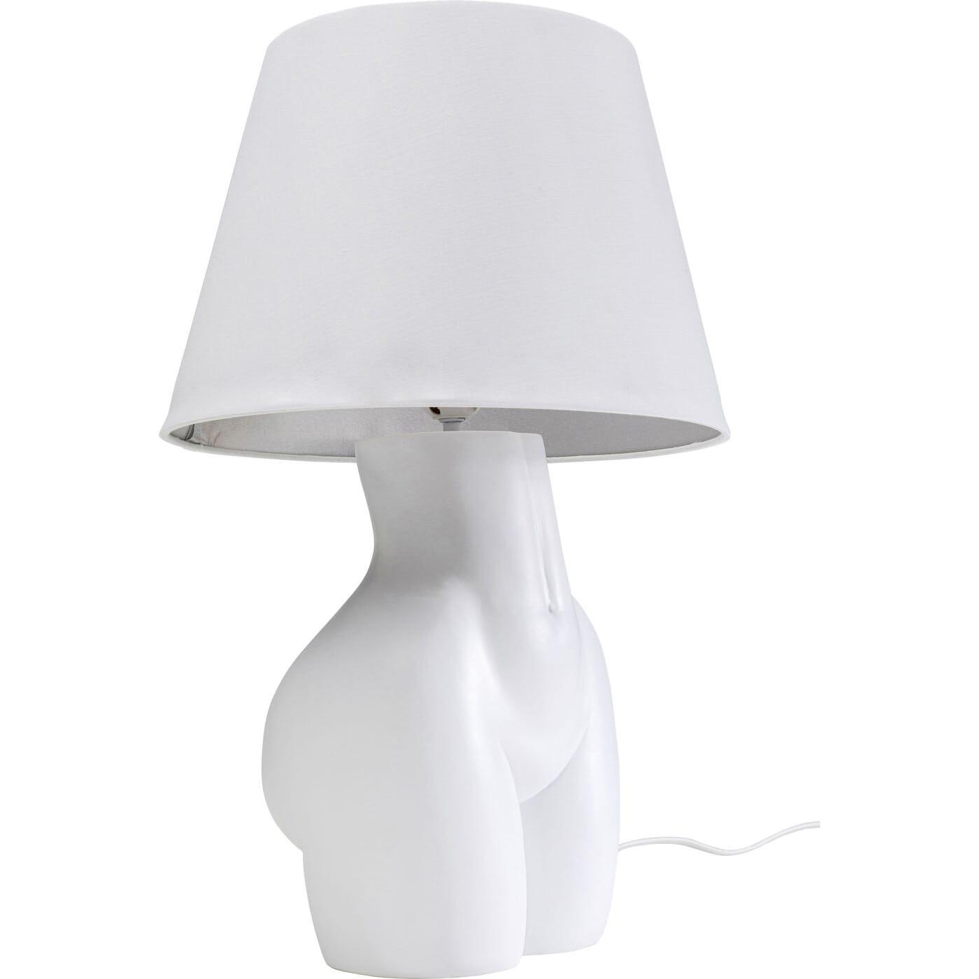 KARE Design Lampe à poser Donna blanche 48  