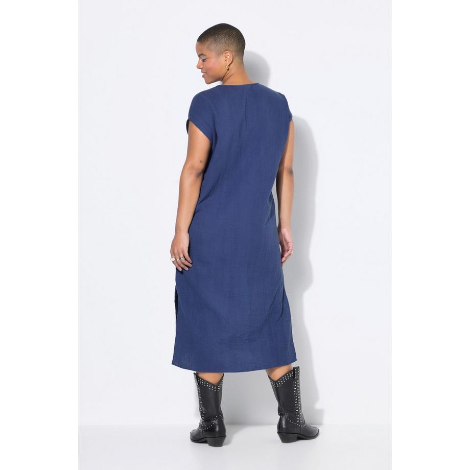 Studio Untold Robe Midi Coupe Oversize Mousseline  