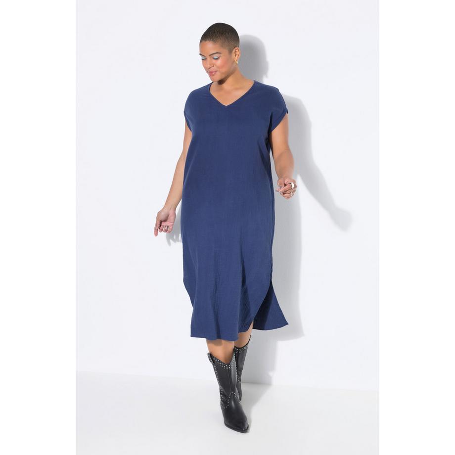 Studio Untold Robe Midi Coupe Oversize Mousseline  