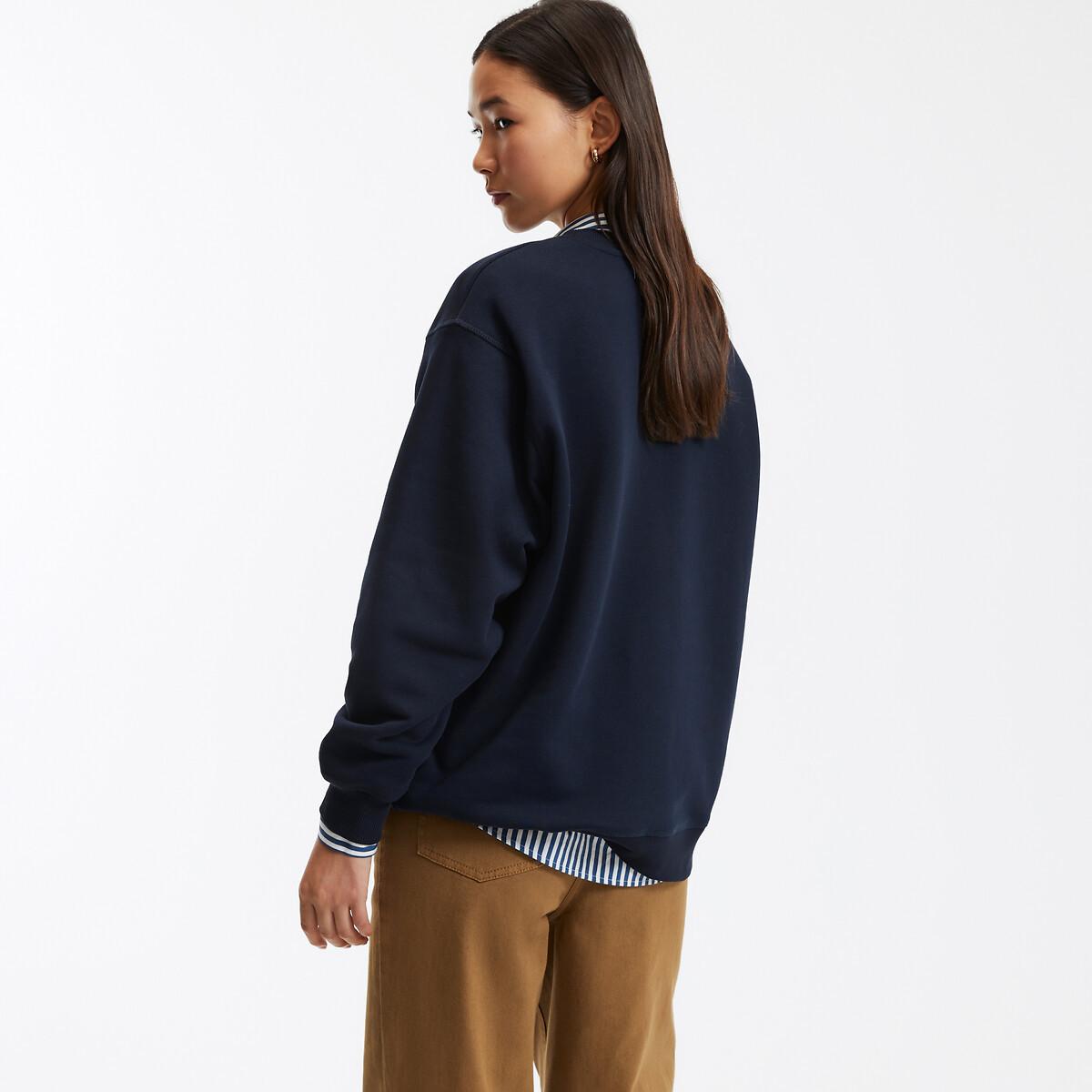 La Redoute Collections  Sweatshirt mit rundem Ausschnitt 