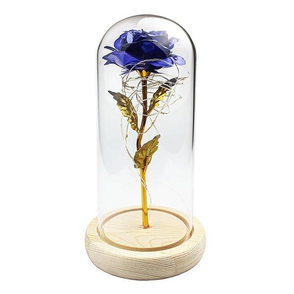 Image of Infinity Rose mit Lichterketten - Blau Infinity Rose mit Lichterketten - Blau