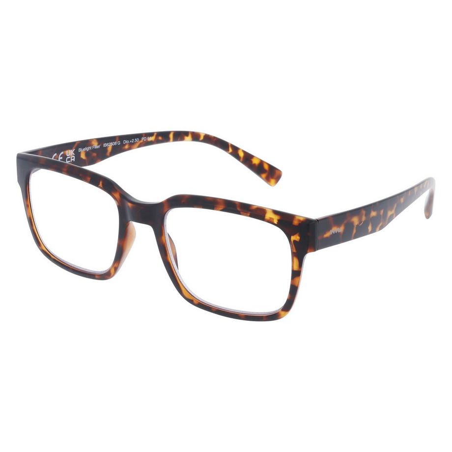 Lesebrille mit Blaulichtfilter-Gläsern mit Etui +2.00