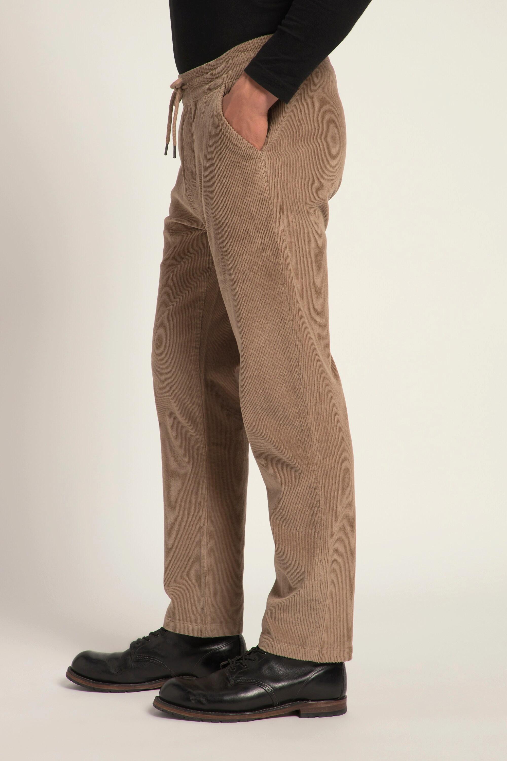 JP1880  Pantaloni di velluto a coste con cintura elastica e vestibilità moderna 