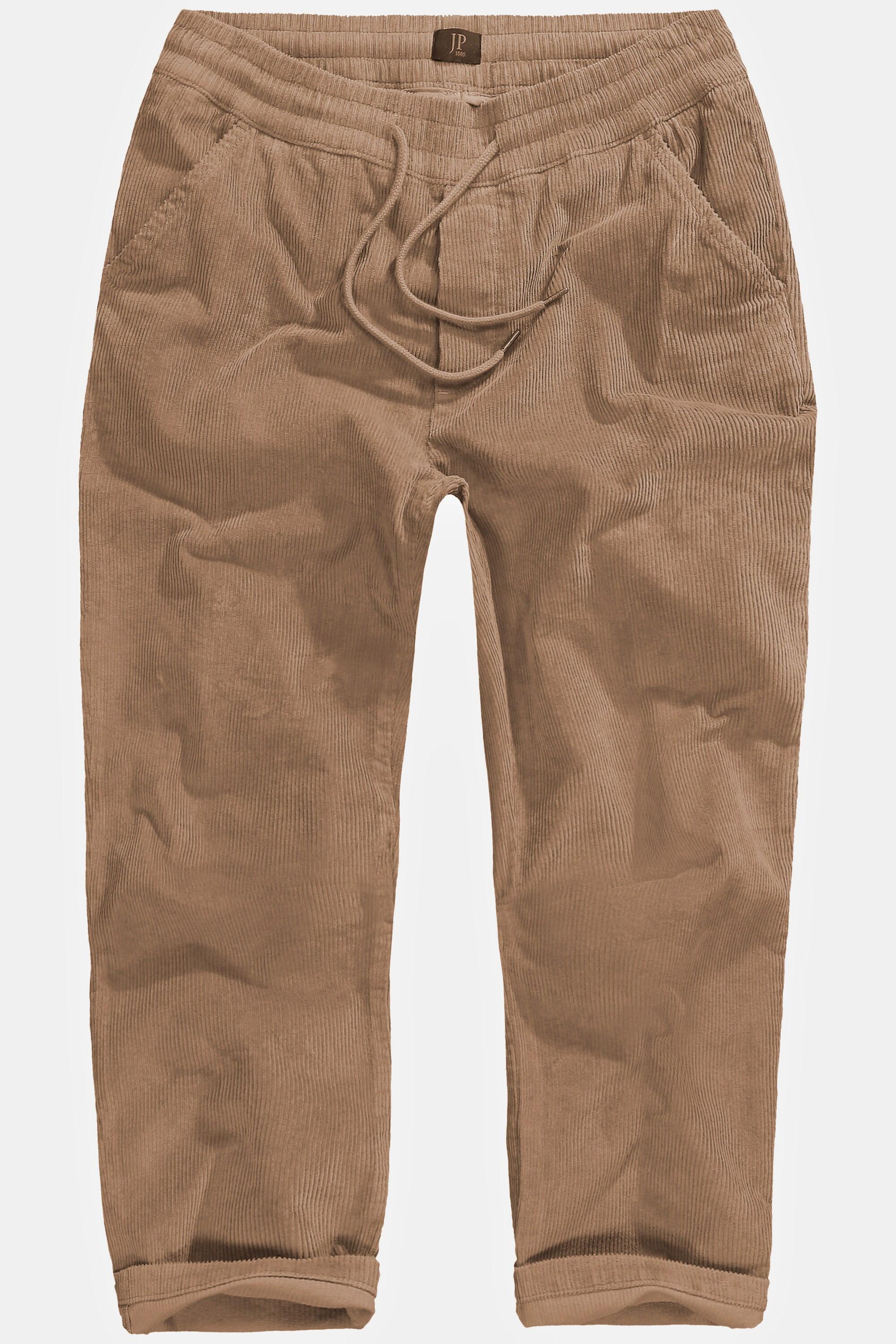 JP1880  Pantaloni di velluto a coste con cintura elastica e vestibilità moderna 