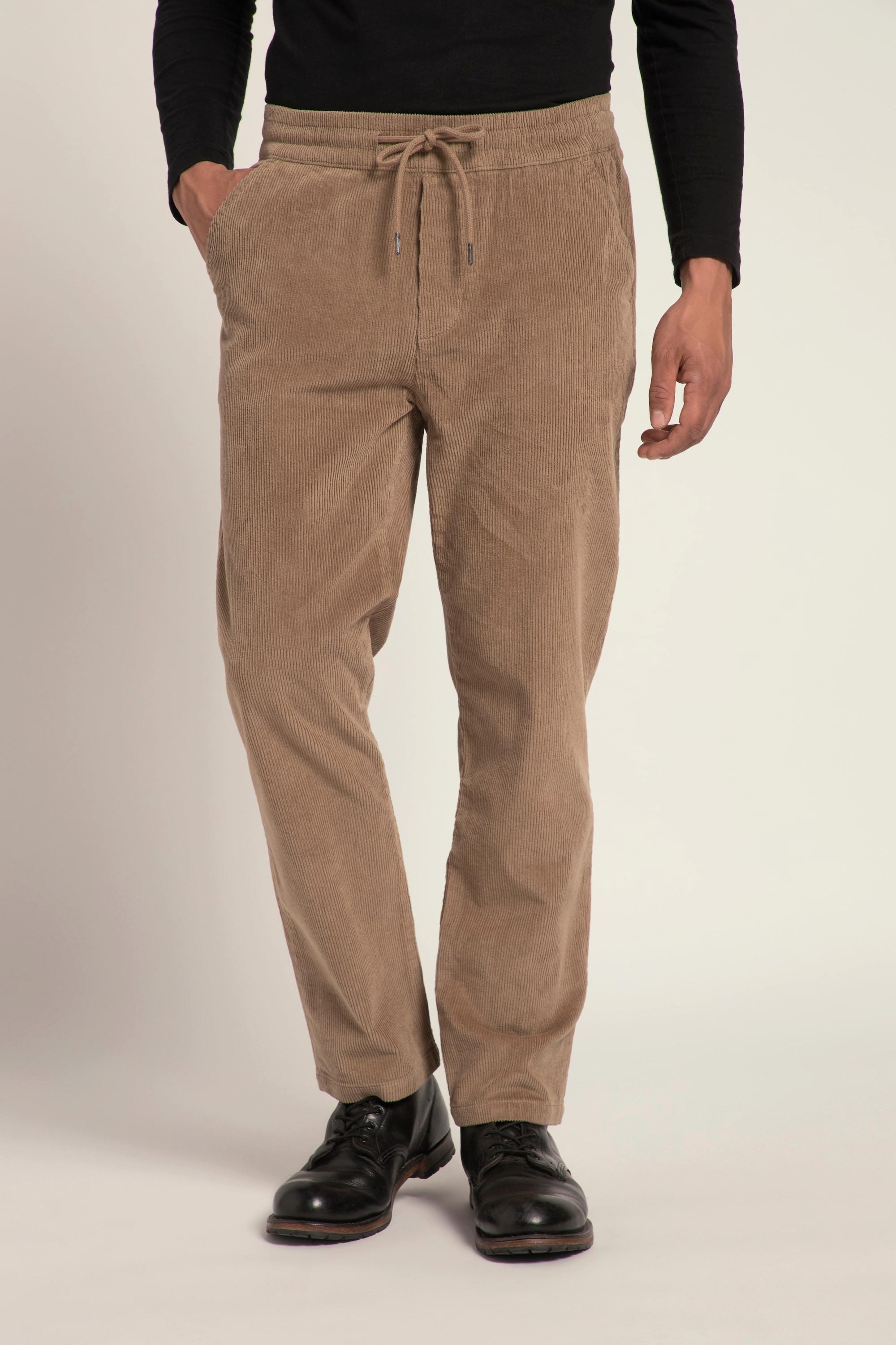 JP1880  Pantaloni di velluto a coste con cintura elastica e vestibilità moderna 