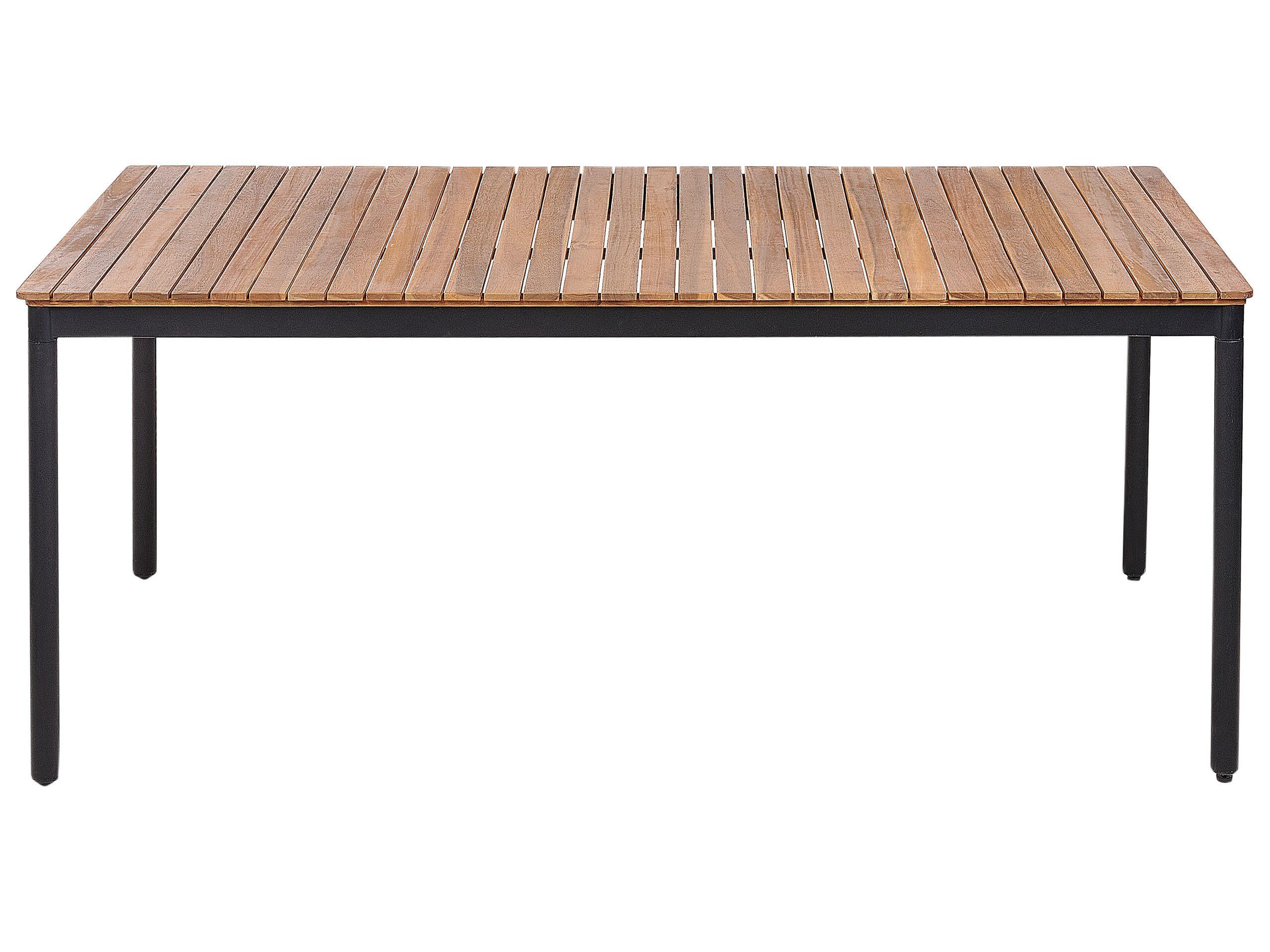 Beliani Tavolo da pranzo da giardino en Legno d'acacia Rustico VALLESE  