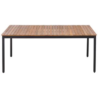 Beliani Tavolo da pranzo da giardino en Legno d'acacia Rustico VALLESE  