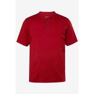 JP1880  T-shirt Henley à manches courtes. Col rond et patte de boutonnage - jusqu'au 8 XL 