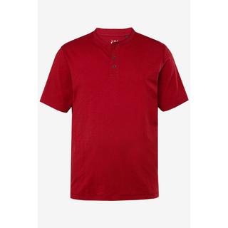 JP1880  T-shirt Henley à manches courtes. Col rond et patte de boutonnage - jusqu'au 8 XL 