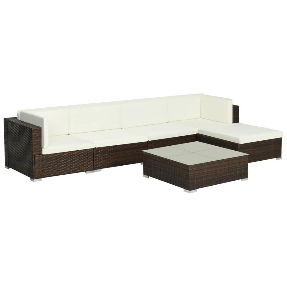 VidaXL Garten-sofagarnitur poly-rattan  