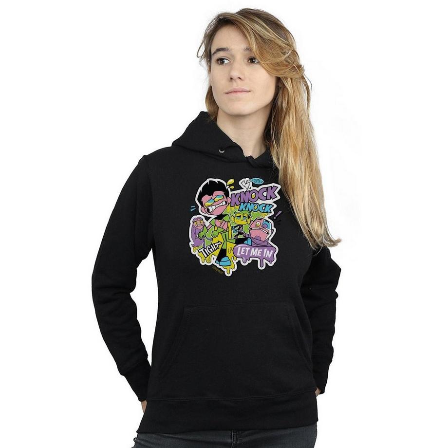 DC COMICS Teen Titans Go Knock Knock Felpa con cappuccio  
