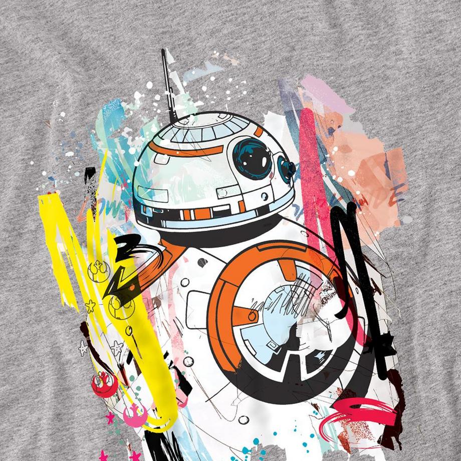 STAR WARS Star Wars BB-8 Graffiti T-Shirt Maniche Lunghe  