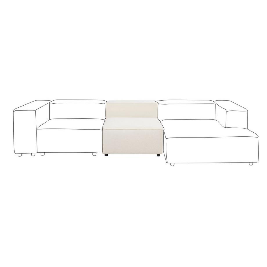 Beliani Sesselmodul aus Bouclé Modern APRICA  