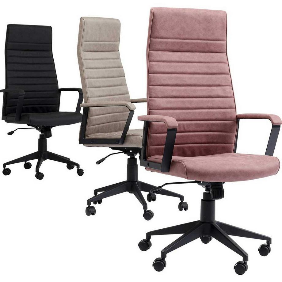 mutoni Sedia girevole da ufficio Labora High Black  